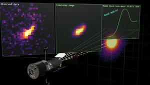 Video still - black hole - mass correct