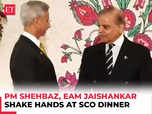 PM Shehbaz, Jaishankar exchange pleasantries at SCO dinner:Image