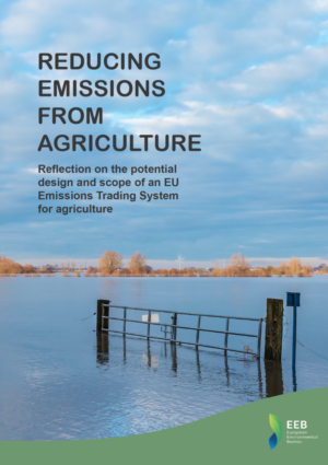 Cover image of the position paper for Emissions Trading System for agriculture