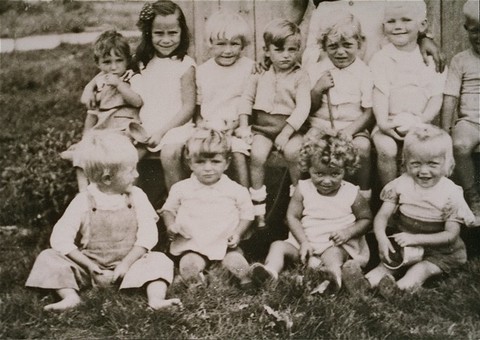 Young children in the Gurs camp. Gurs, France, ca. [LCID: 03430]