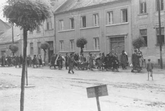 Deportation of Jews. Koszeg, Hungary, 1944.