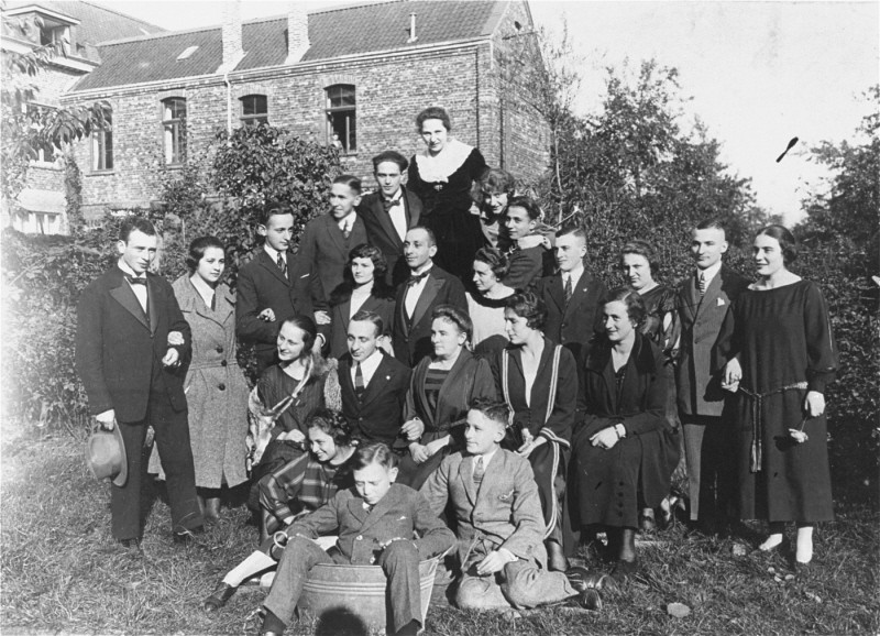 Two German Jewish families at a gathering before the war.