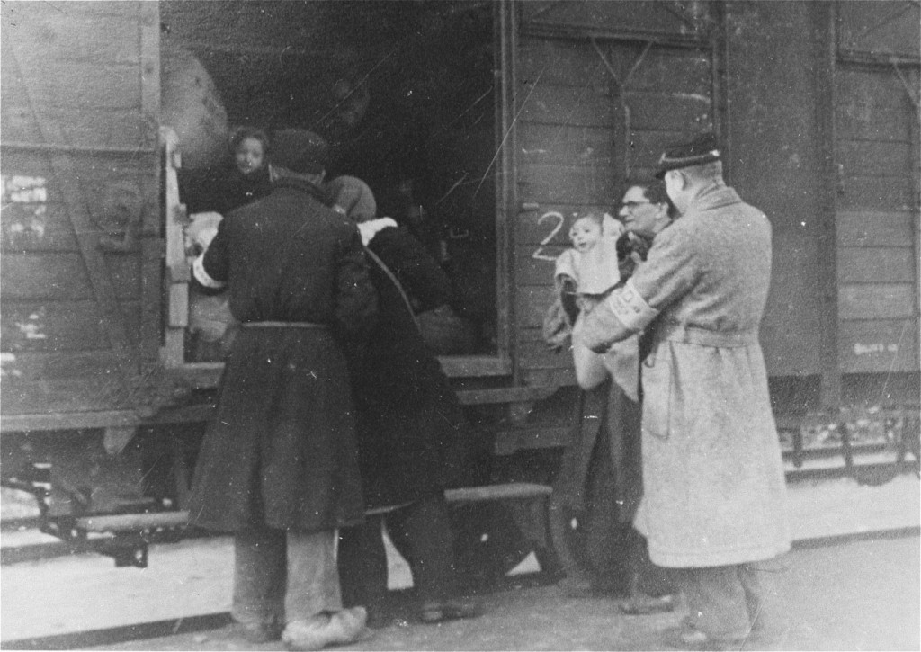 Deportation from the Westerbork transit camp. The Netherlands, 1943–1944.