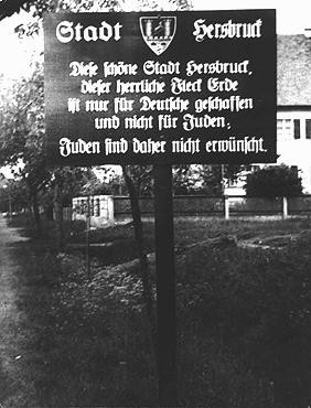 A sign outside a town in northern Bavaria warns: "City of Hersbruck. [LCID: 86302]