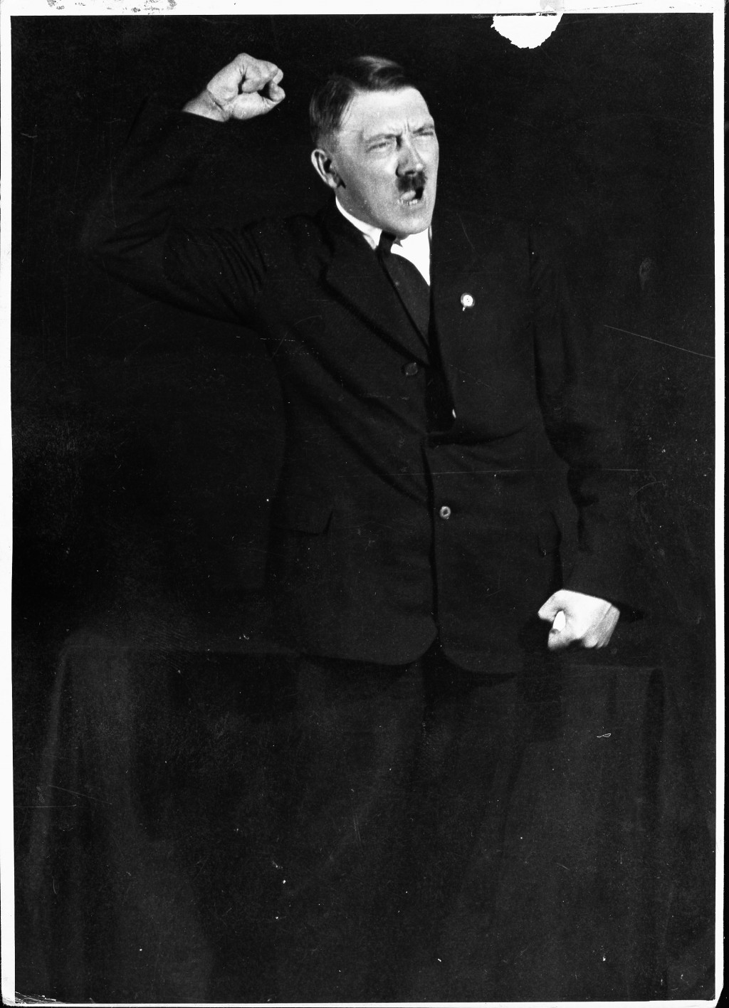 Hitler rehearsing his oratory. Hitler carefully cultivated his image as the Nazi Party leader as he came to see the propagandistic ...