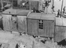 Camp de travaux forcés pour les Tsiganes. Lety, Tchécoslovaquie, pendant la guerre.