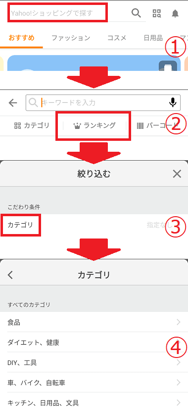 おすすめ人気ランキング（総合）の見方