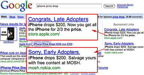 Nokie & Apple on Google over iPhone