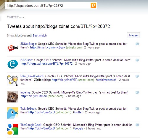 Bing Twitter Search