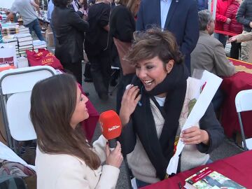 Sonsoles Ónega celebra Sant Jordi desde Barcelona: "Nos ven un montón y me lo dicen, es emocionante"