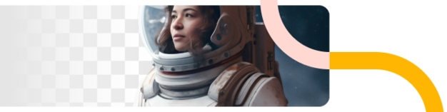 illustration of a graphic design with an astronaut