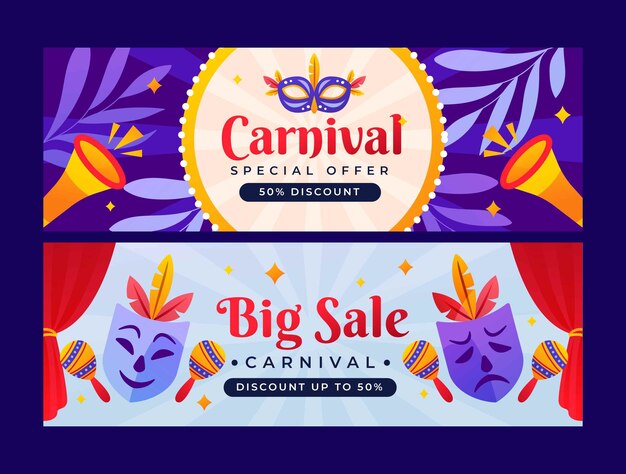 Carnival banner templates