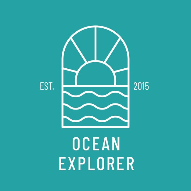 Ocean logo templates