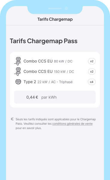 Consultez des tarifs clairs et transparents avant chaque recharge