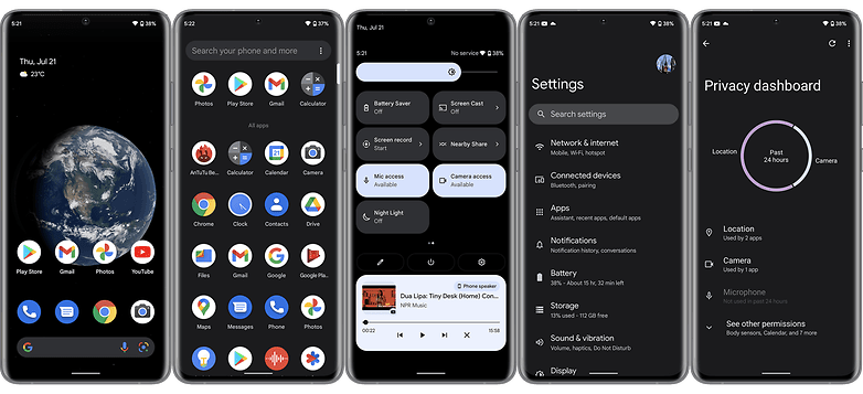 Google Pixel 6a review UI