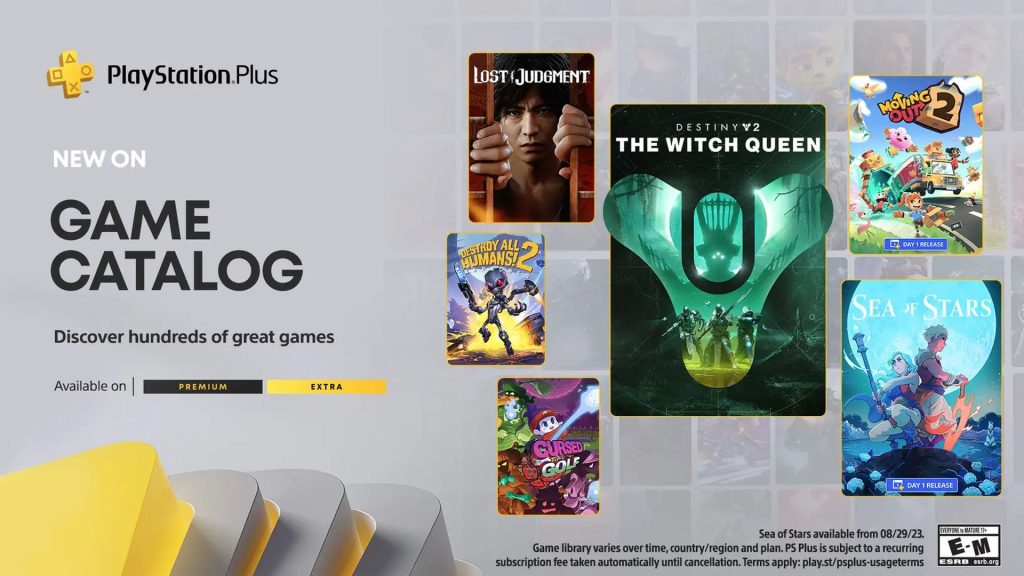 PlayStation Plus Extra-Premium - August 2023