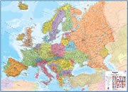 Netherlands On a Large Wall Map of Europe