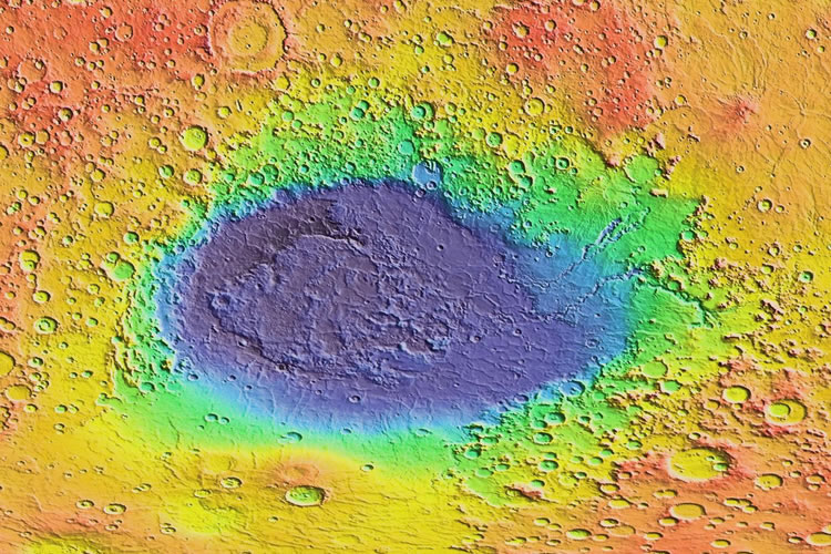 Hellas impact crater