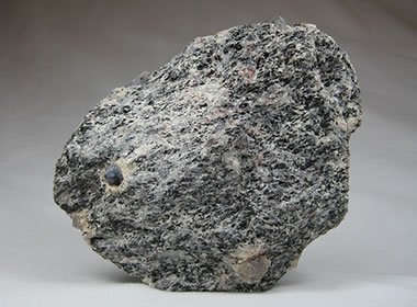 corundum gneiss with sapphire