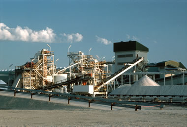 soda ash plant in Sowa, Botswana