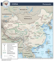 China Physical Map