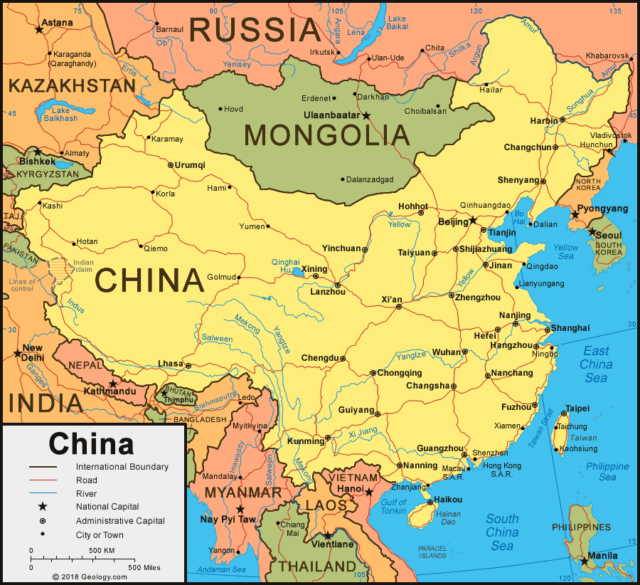 China political map