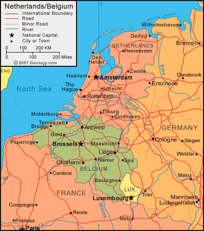 Netherlands political map