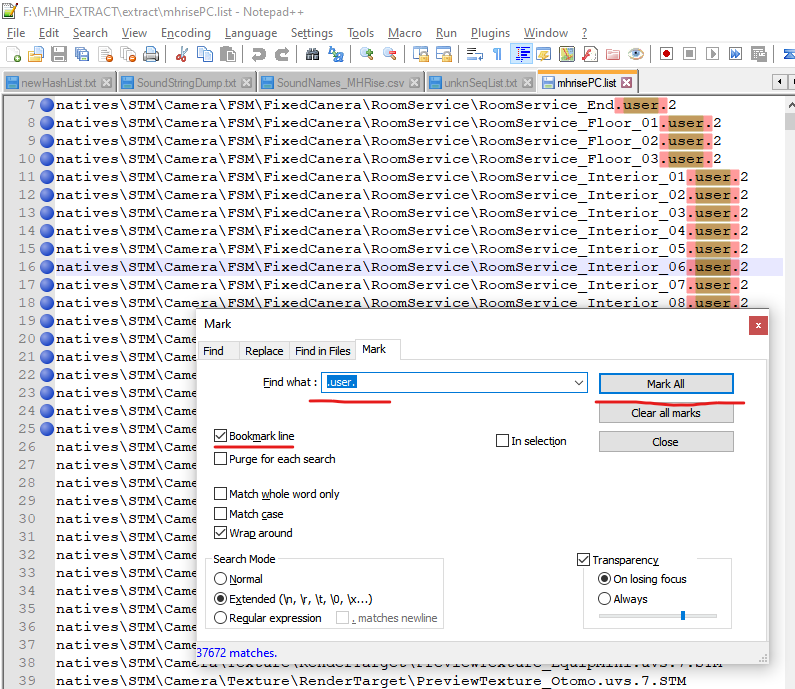 Marking file types