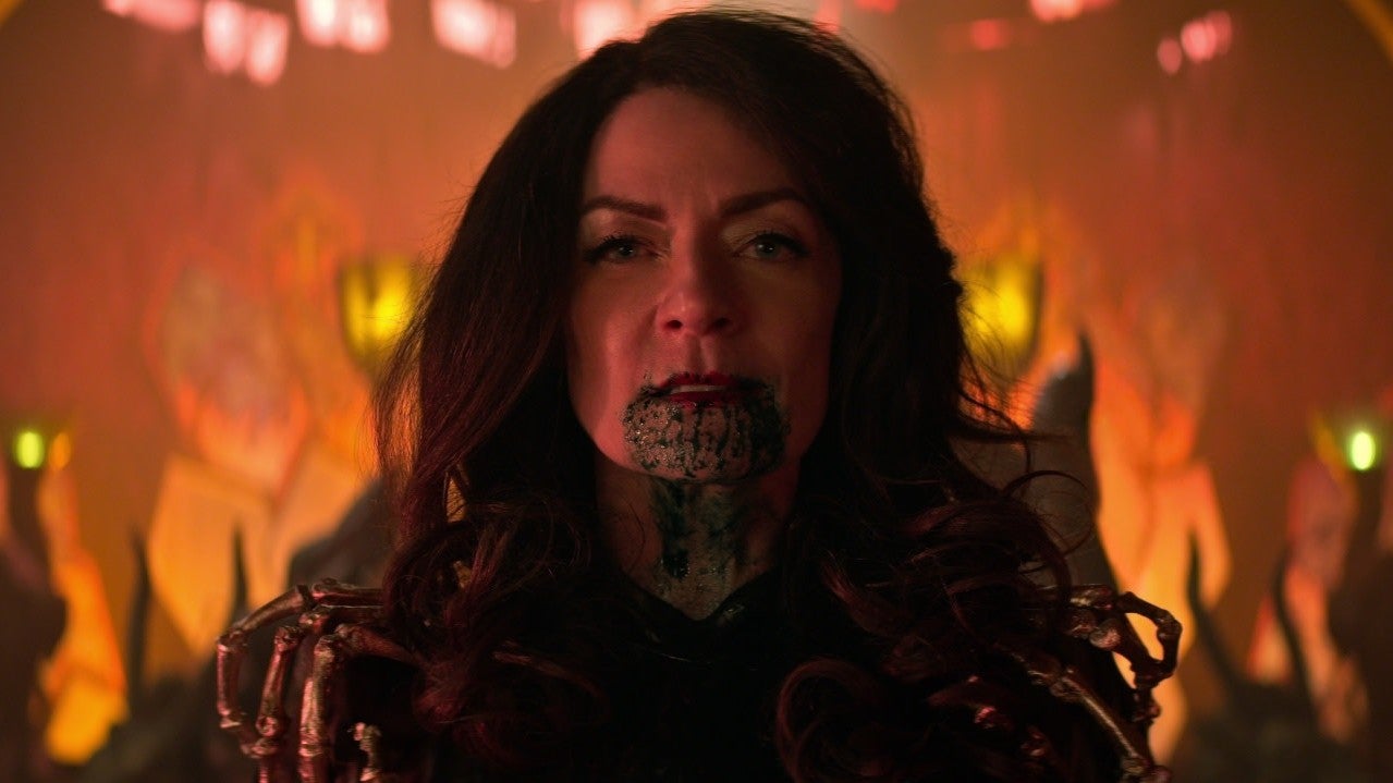 Actress Michelle Gomez has been cast as Madame Rouge in Doom Patrol. She’s seen here on Chilling Adventures of Sabrina.