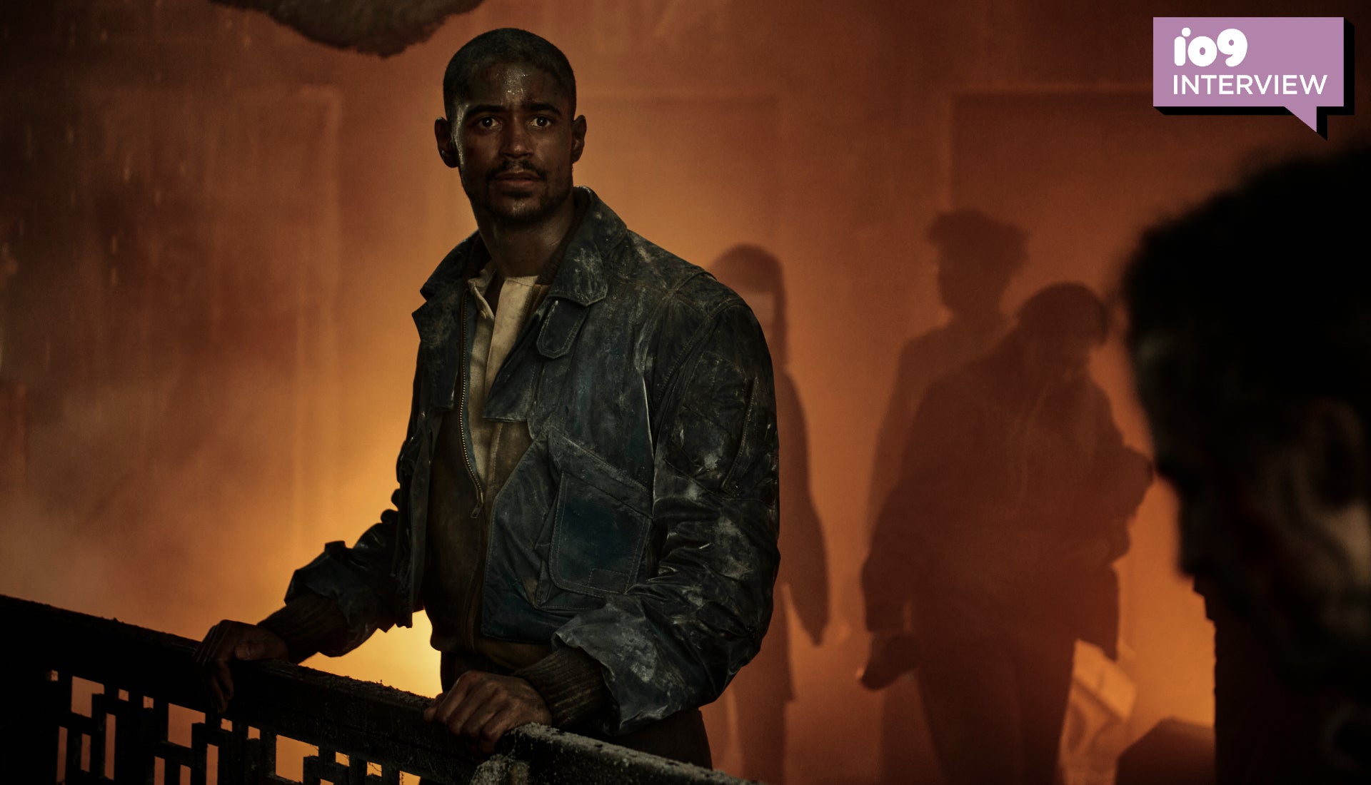 Raych Seldon (Alfred Enoch) looking mighty concerned.