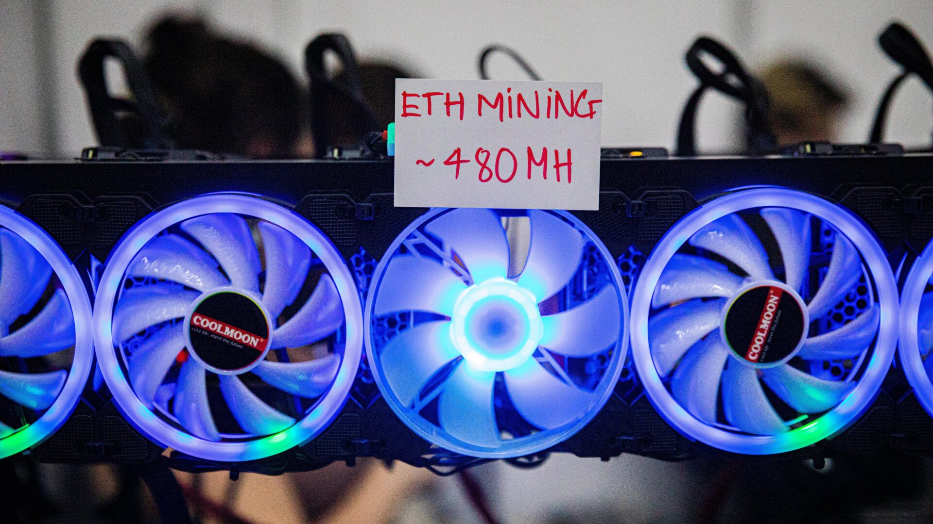 Ethereum mining rigs.