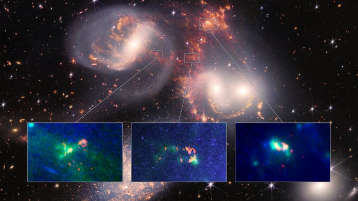 Image: ALMA (ESO/NAOJ/NRAO)/JWST/ P. Appleton (Caltech), B.Saxton (NRAO/AUI/NSF)