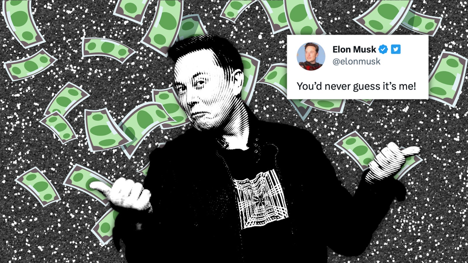 Musk responded to speculation he had an alt Twitter account on Monday with: “You’d never guess it’s me!”