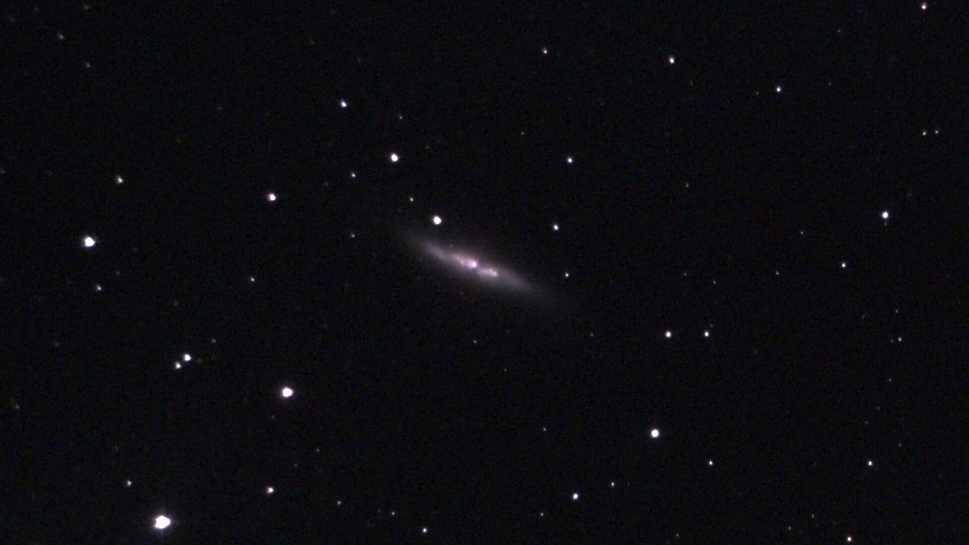 Cigar galaxy, as imaged by eQuinox 2.