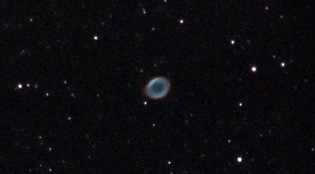 The Ring Nebula, as imaged with eQuinox 2.