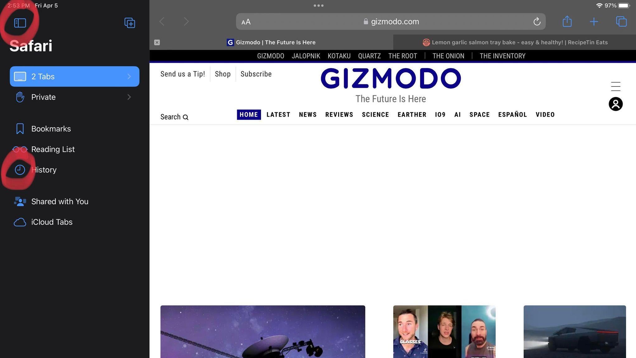 Screenshot: Dua Rashid / Gizmodo