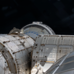 The Starliner spacecraft docked to the Harmony module’s forward port.