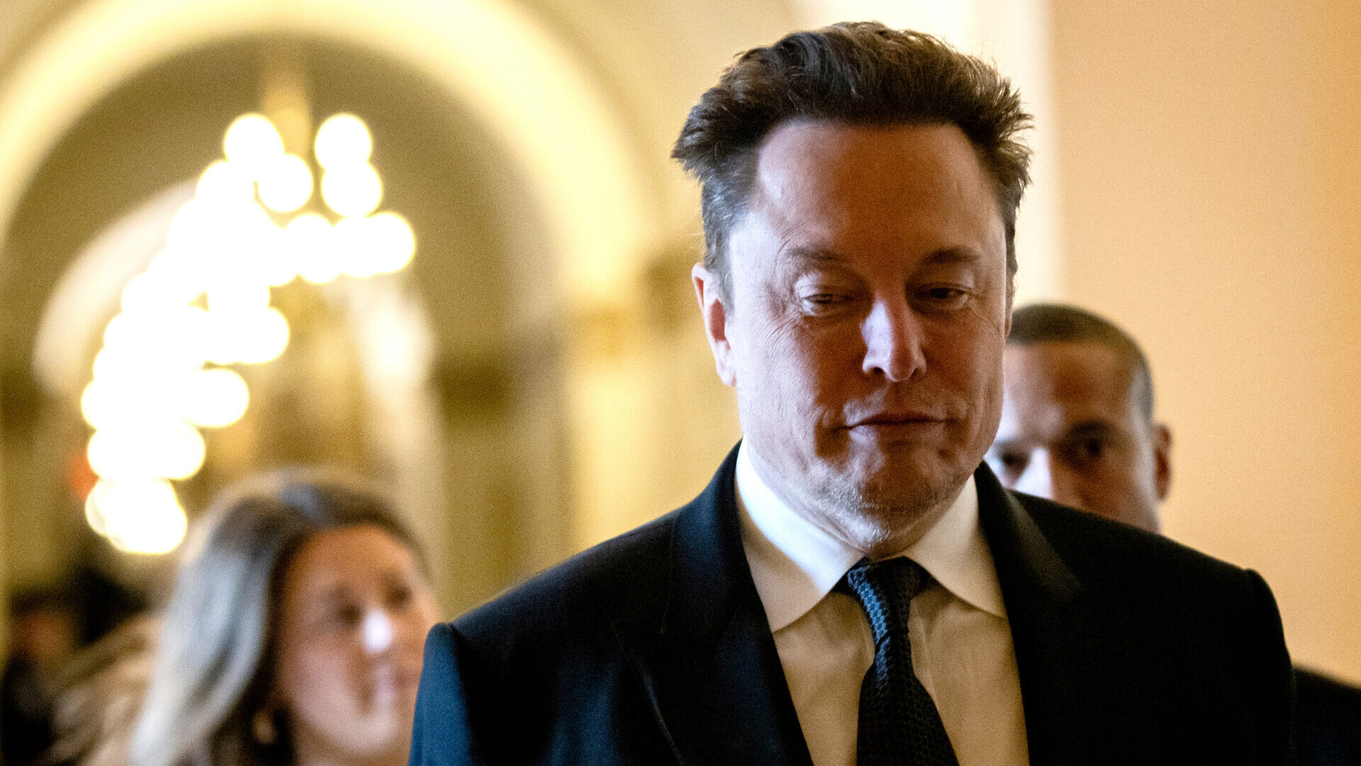 Elon Musk, chief executive officer of Tesla Inc., at the US Capitol in Washington, DC, US, on Wednesday, July 24, 2024.