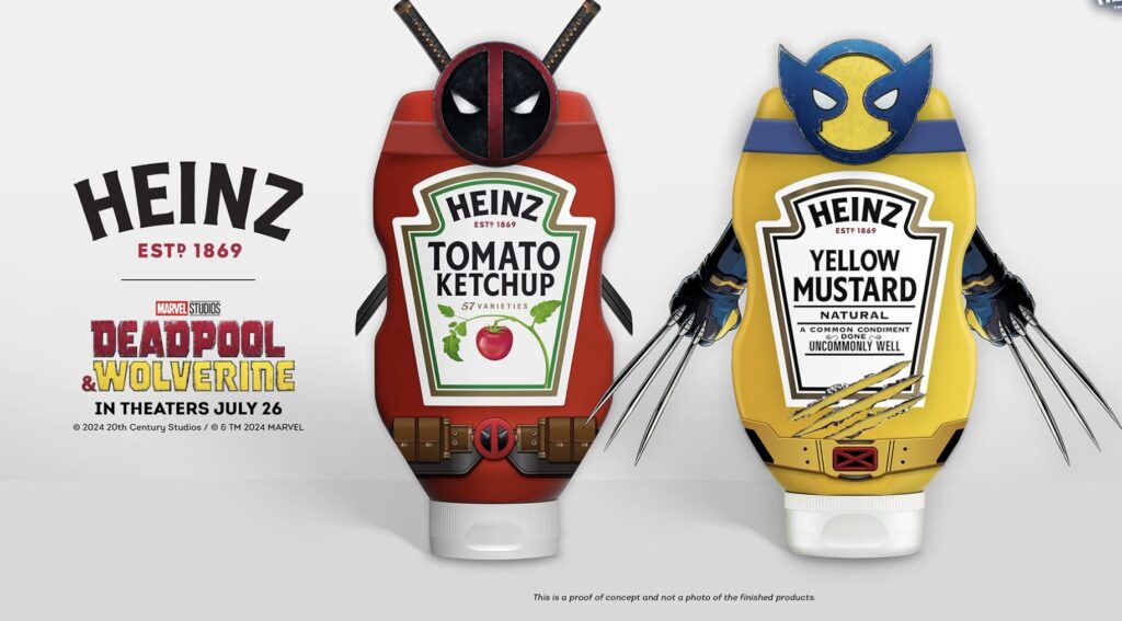 Heinz Ketchup and Mustard x Deadpool and Wolverine