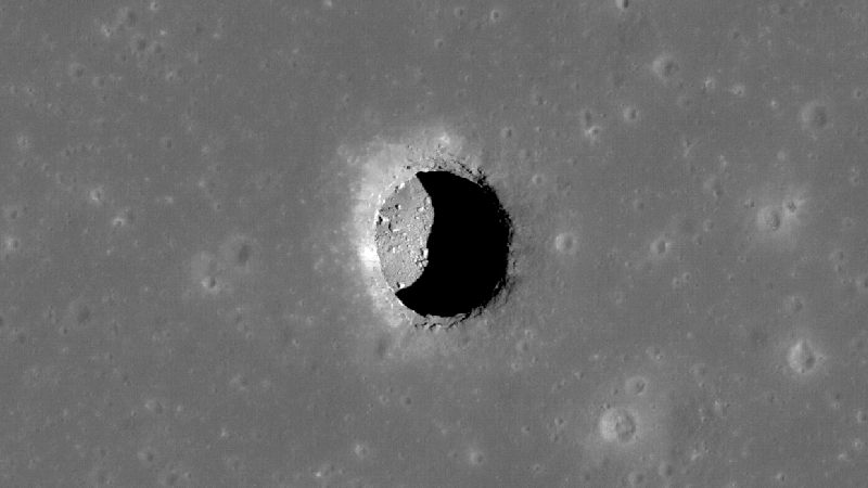 The Mare Tranquillitatis pit crater.