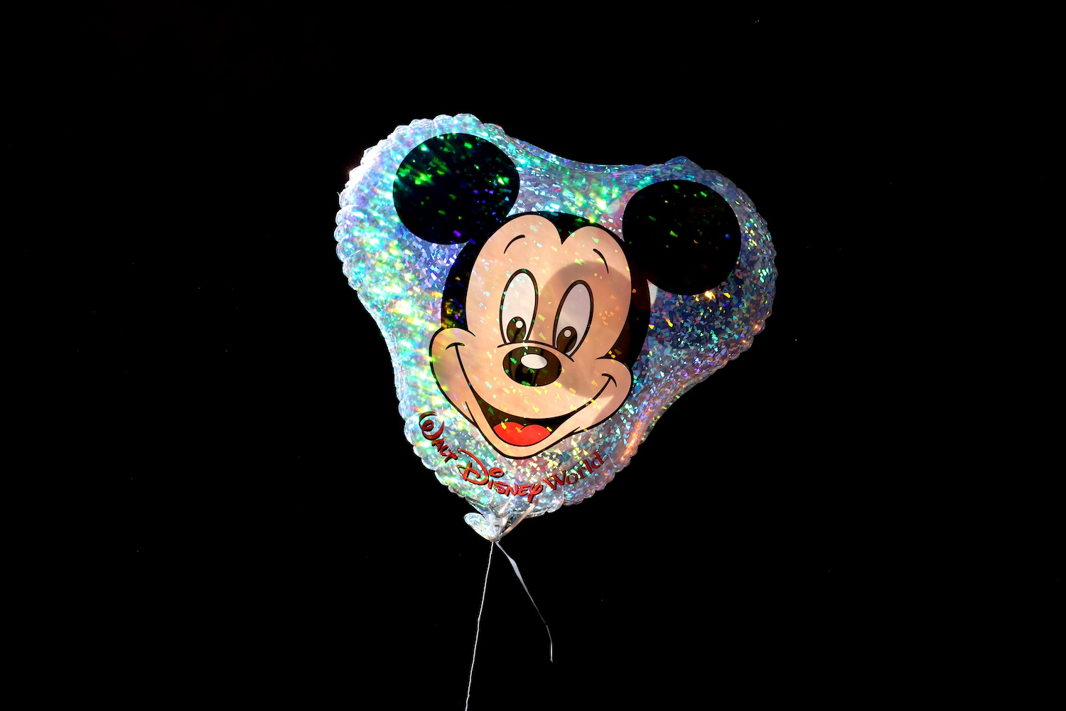 A Mickey Mouse balloon