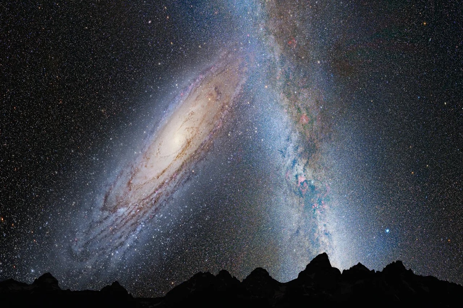 Milky Way Andromeda