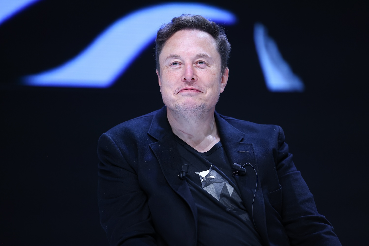 Elon Musk attends 'Exploring the New Frontiers of Innovation: Mark Read in Conversation with Elon Musk' session during the Cannes Lions International Festival Of Creativity 2024