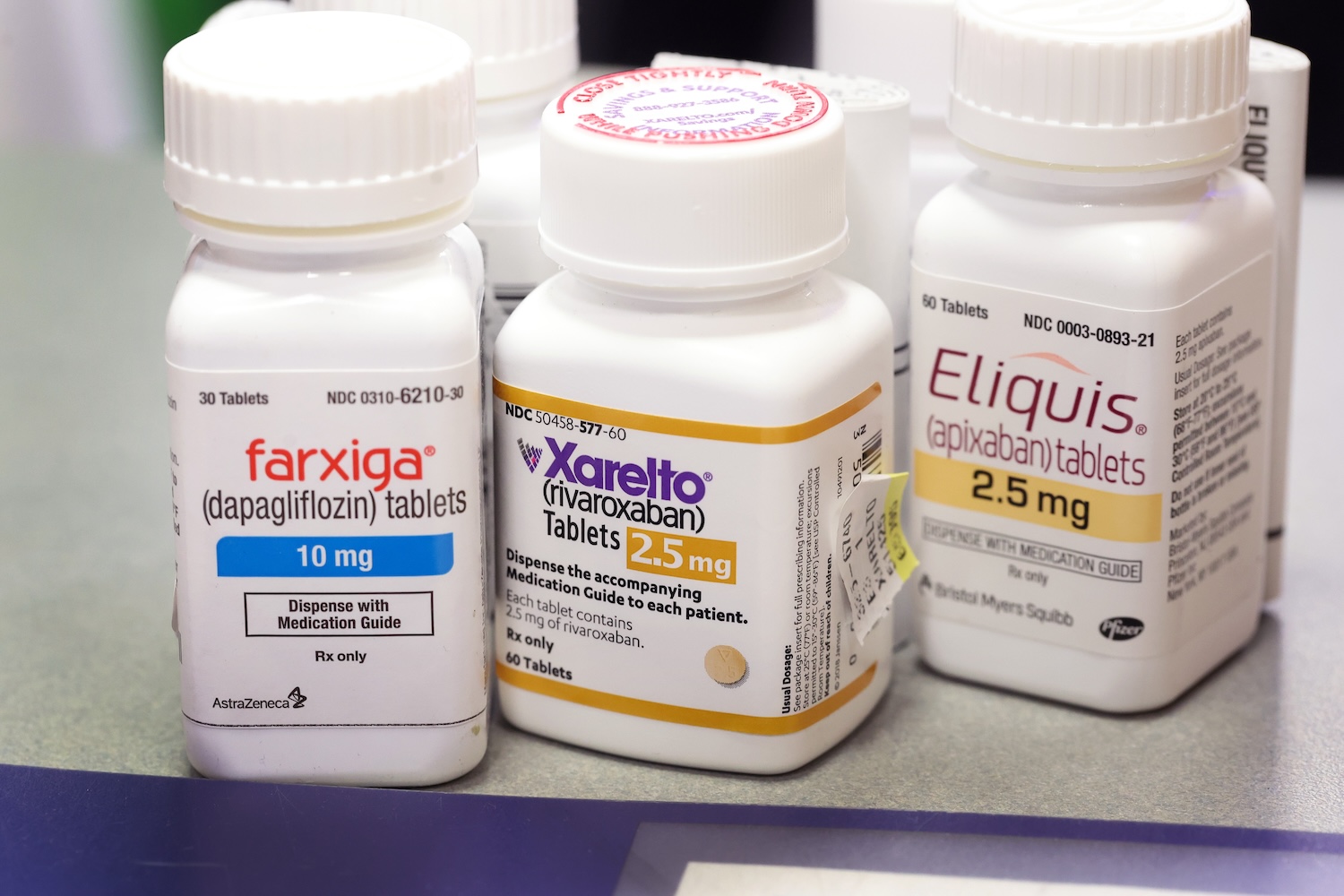 These are 3 of 10 prescription drugs that will be subject to Medicare price negotiations under the Inflation Reduction Act. The other drugs include Entresto, Jardiance, Enbrel, Januvia, Imbruvica, Stelara and Fiasp.