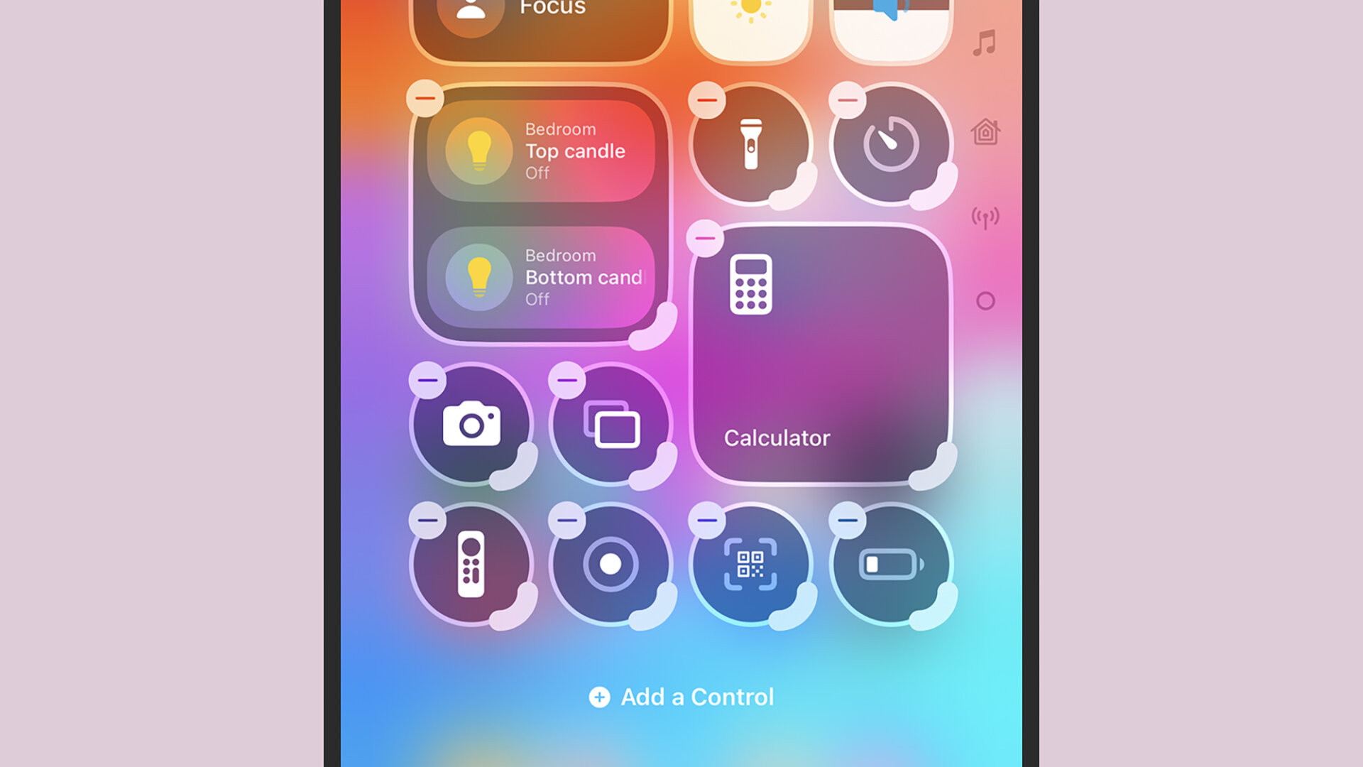 iOS 18 Control Center