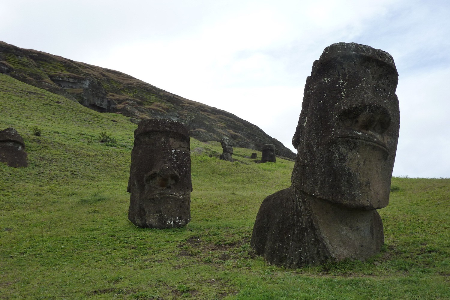 Photo of Moai statues on Rapa Nui