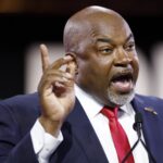 North Carolina Lieutenant Governor Mark Robinson speaks at the Faith and Freedom Road to Majority conference at the Washington Hilton on June 21, 2024 in Washington, DC.