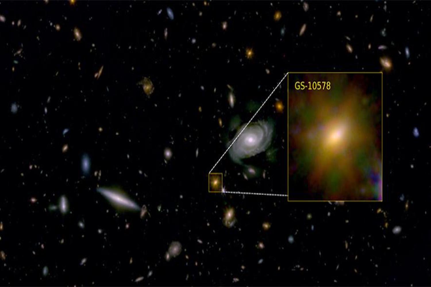 Image of Pablo's Galaxy taken by the James Webb Space Telescope.