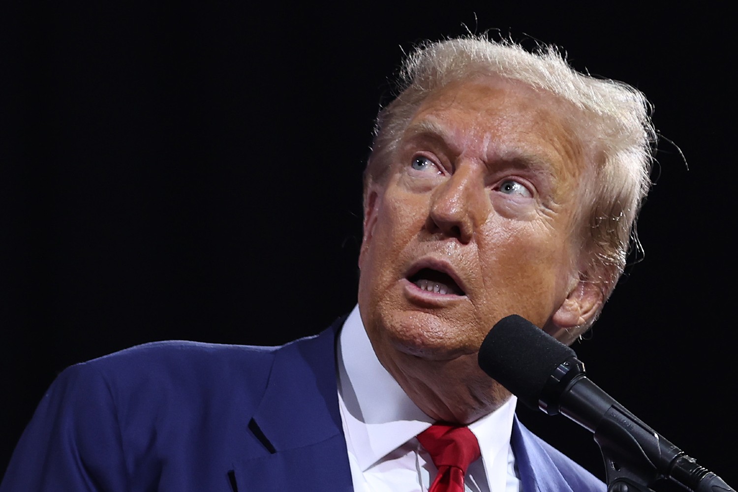 Donald Trump, speaks during a campaign event at the Linda Ronstadt Music Hall on September 12, 2024 in Tucson, Arizona.