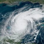 Graphic of possible Hurricane Milton landfall times